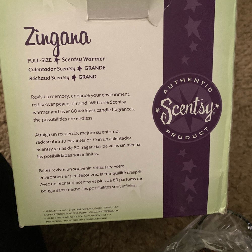 Zingana scents warmer